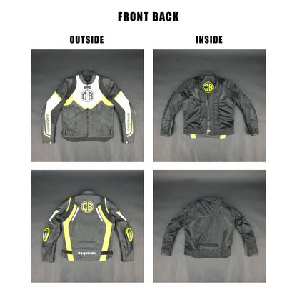 Cogobush CB Motorcycle Riding Jacket with Ventilation & Armor Pockets #Desiderio #MotorcycleJacket #RidingGear #ArmorReady #VentilatedJacket #BikerStyle #ProtectiveGear #MotorcycleApparel