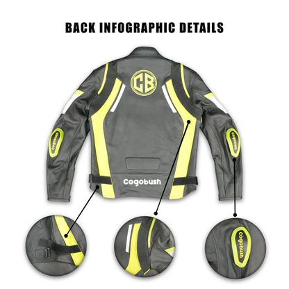 Cogobush CB Motorcycle Riding Jacket with Ventilation & Armor Pockets #Desiderio #MotorcycleJacket #RidingGear #ArmorReady #VentilatedJacket #BikerStyle #ProtectiveGear #MotorcycleApparel