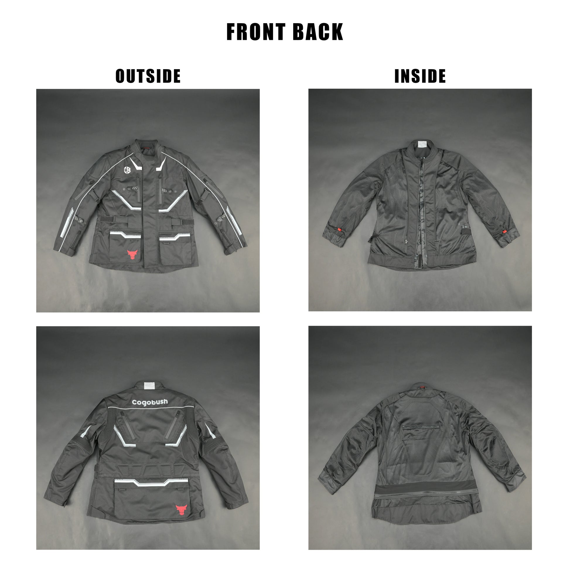 Cogobush Grey Tactical Adventure Motorcycle Riding Jacket
#Desiderio #MotorcycleJacket #AdventureRiding #TacticalJacket #RidingGear #BikerStyle #ProtectiveGear #MotorcycleApparel