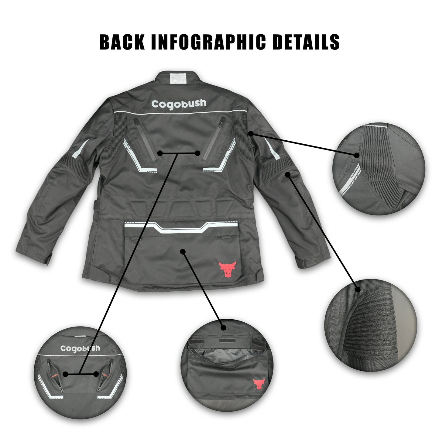 Cogobush Grey Tactical Adventure Motorcycle Riding Jacket
#Desiderio #MotorcycleJacket #AdventureRiding #TacticalJacket #RidingGear #BikerStyle #ProtectiveGear #MotorcycleApparel