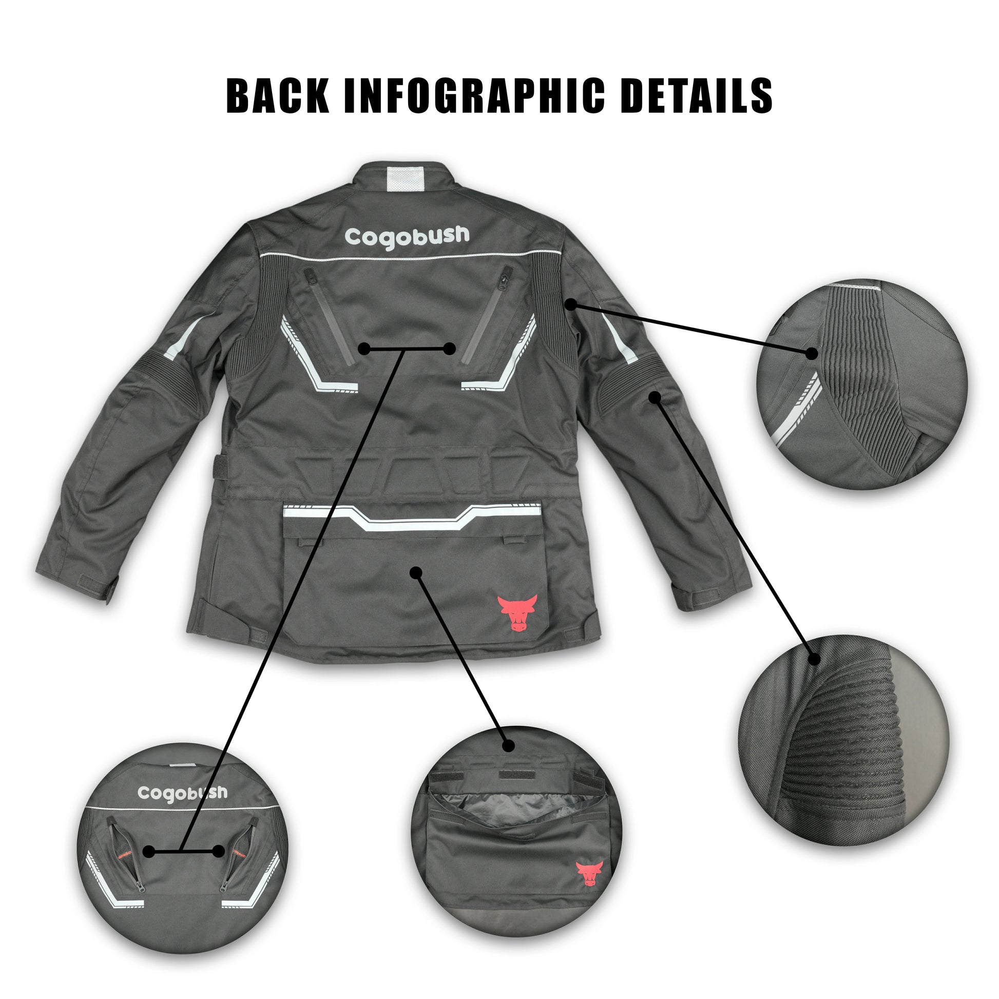 Cogobush Grey Tactical Adventure Motorcycle Riding Jacket
#Desiderio #MotorcycleJacket #AdventureRiding #TacticalJacket #RidingGear #BikerStyle #ProtectiveGear #MotorcycleApparel