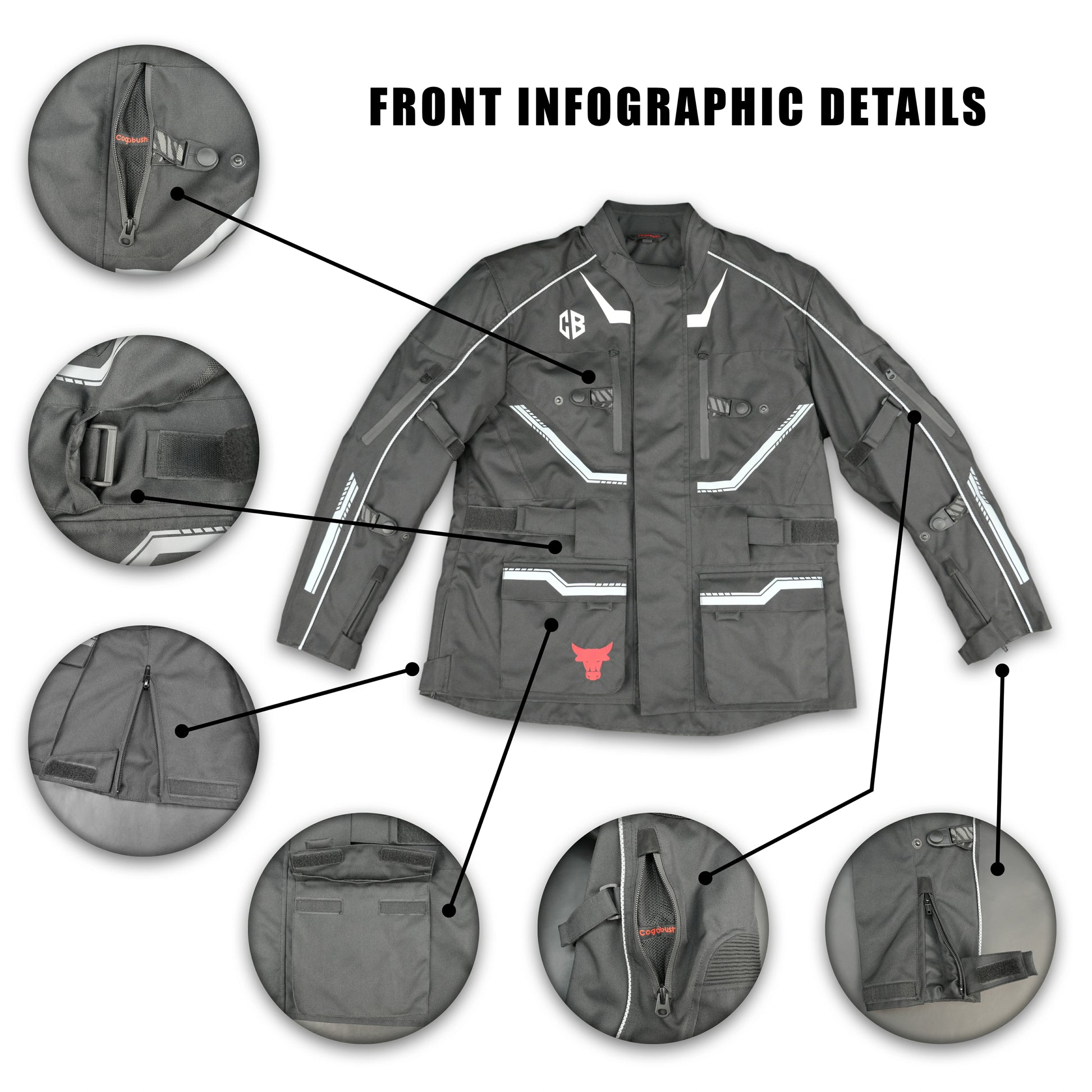 Cogobush Grey Tactical Adventure Motorcycle Riding Jacket
#Desiderio #MotorcycleJacket #AdventureRiding #TacticalJacket #RidingGear #BikerStyle #ProtectiveGear #MotorcycleApparel