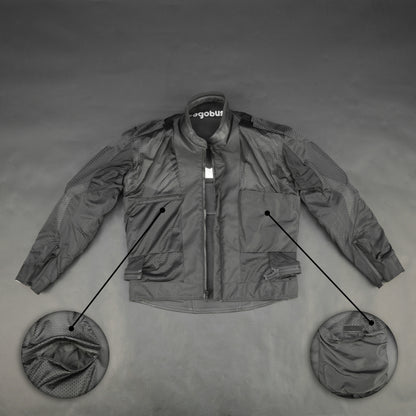 Cogobush Grey & White Checkered Racing Motorcycle Jacket with Armor Pockets #Desiderio #MotorcycleJacket #RacingJacket #RidingGear #ArmorReady #BikerStyle #ProtectiveGear #MotorcycleApparel