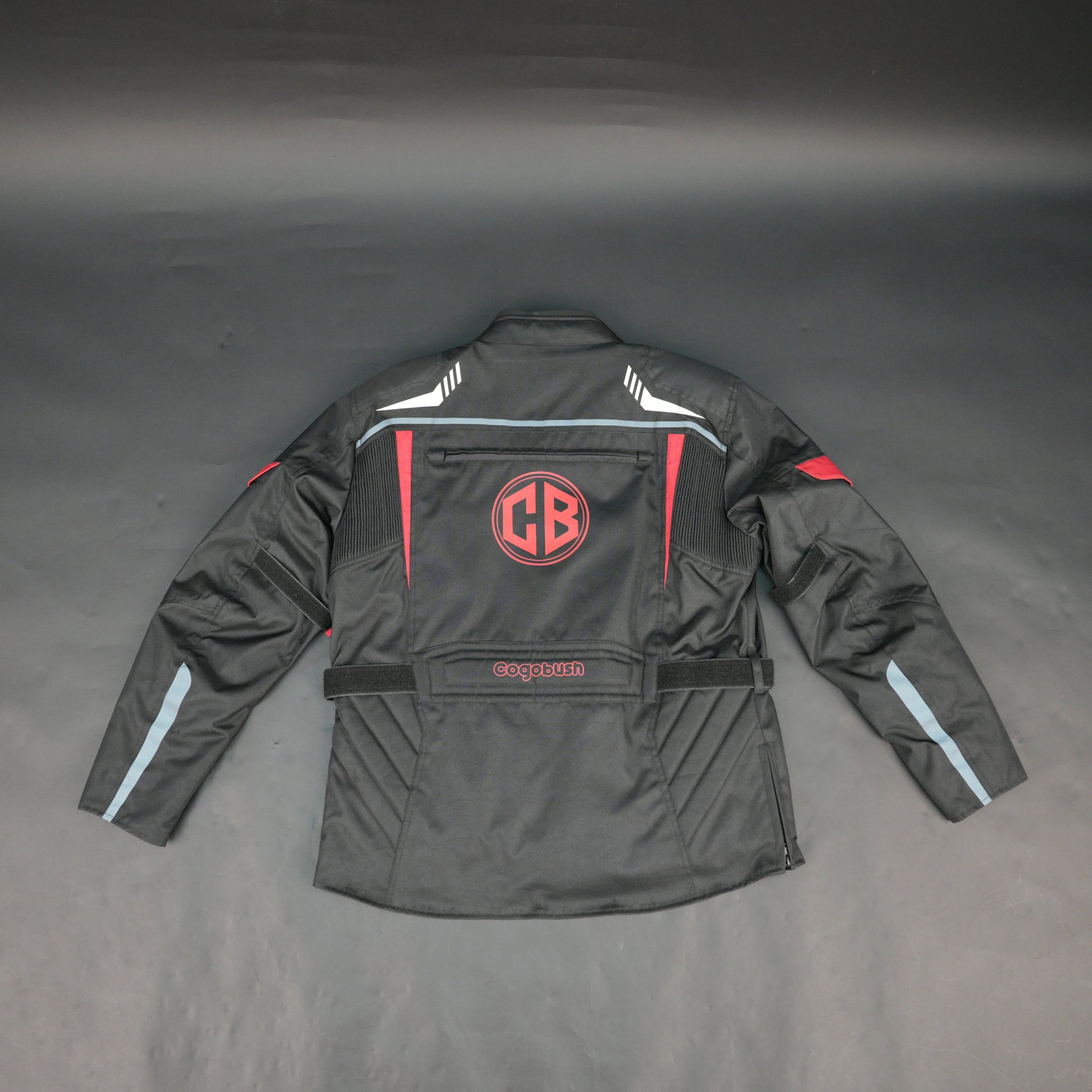Cogobush Men's Black Motorcycle Riding Jacket with Red Accents - Waterproof Breathable Bike Protective Jacket #Desiderio #MotorcycleJacket #WaterproofJacket #RidingGear #ProtectiveGear #BikerStyle #BreathableJacket #MotorcycleApparel