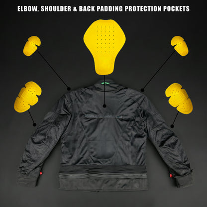 Cogobush Neon Green Motorcycle Riding Jacket with Ventilation & Armor Pockets #Desiderio #MotorcycleJacket #RidingGear #ArmorReady #VentilatedJacket #BikerStyle #SummerRiding #ProtectiveGear