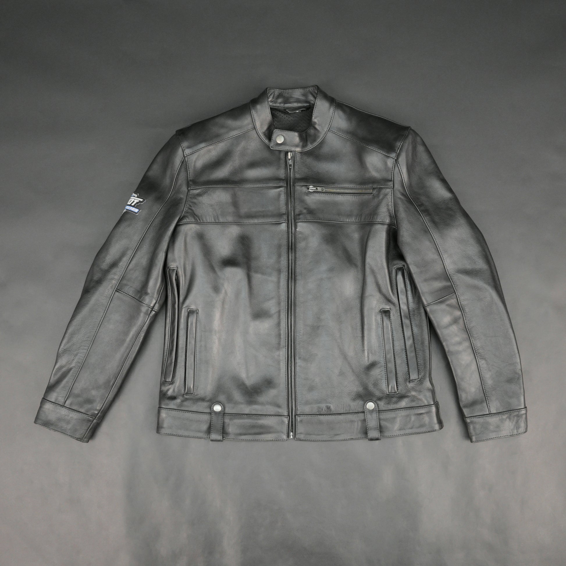 Cogobush Premium Black Real Leather Motorcycle Biker Jacket with Armor Pockets #Desiderio #LeatherJacket #MotorcycleJacket #BikerJacket #GenuineLeather #RidingGear #MensFashion #PremiumLeather
