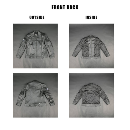 Cogobush Premium Black Real Leather Motorcycle Biker Jacket with Armor Pockets #Desiderio #LeatherJacket #MotorcycleJacket #BikerJacket #GenuineLeather #RidingGear #MensFashion #PremiumLeather