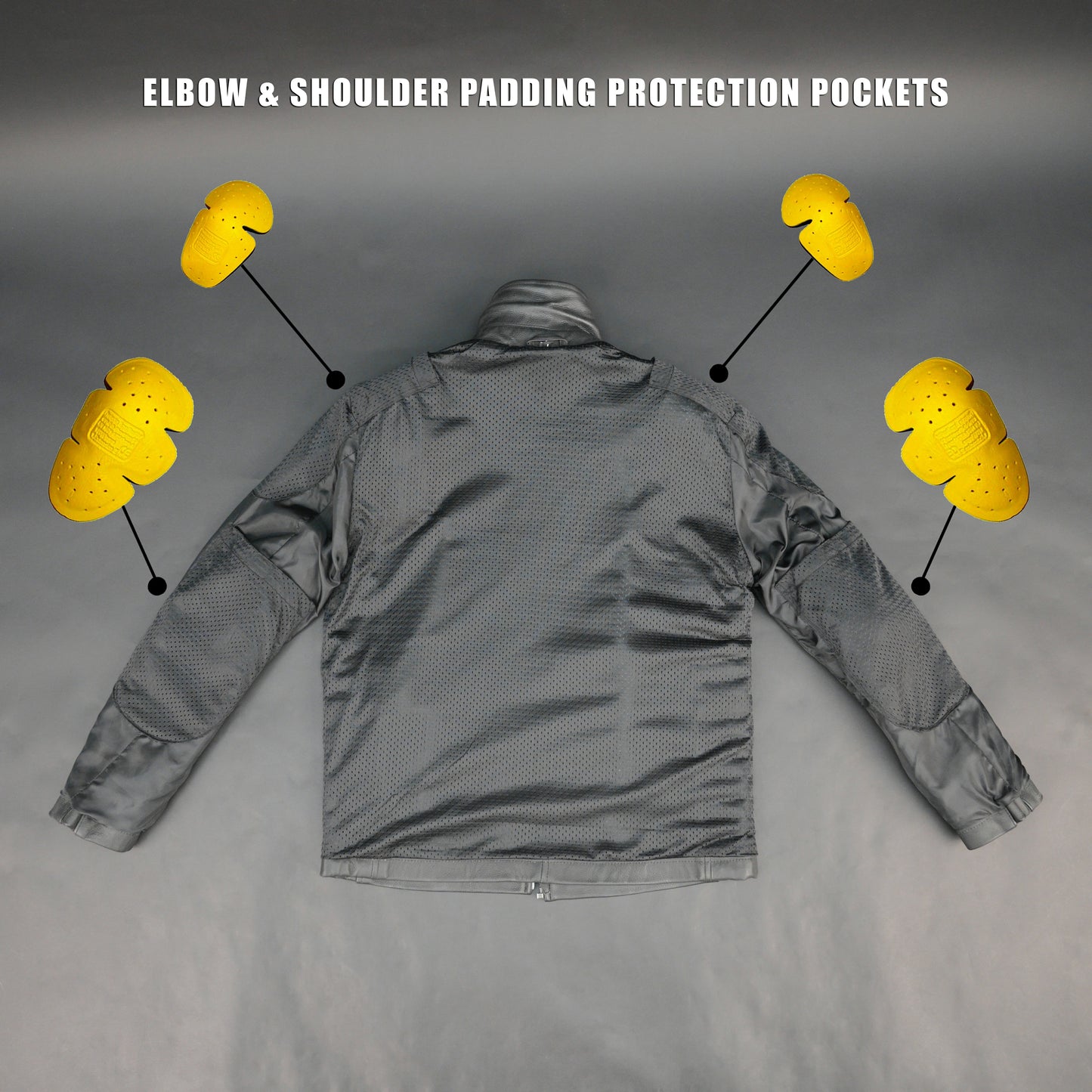 Cogobush Premium Grey Real Leather Motorcycle Biker Jacket with Multiple Pockets #Desiderio #LeatherJacket #MotorcycleJacket #BikerJacket #GenuineLeather #RidingGear #MensFashion #PremiumLeather