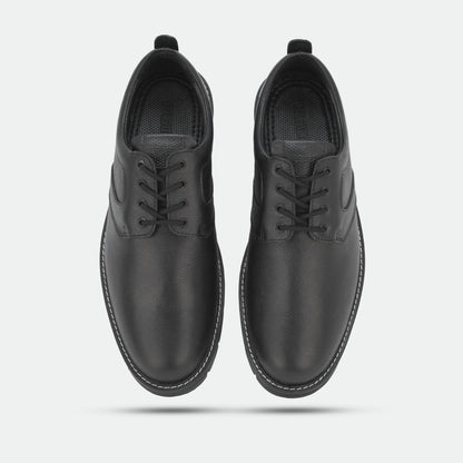 Genuine cow leather milled commute shoes with soft sheep lining, supportive Texon insole, and lightweight EVA sole