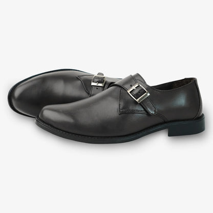 Premium cow leather shoes with soft sheep leather lining and cushioned insole for all-day comfort and durability