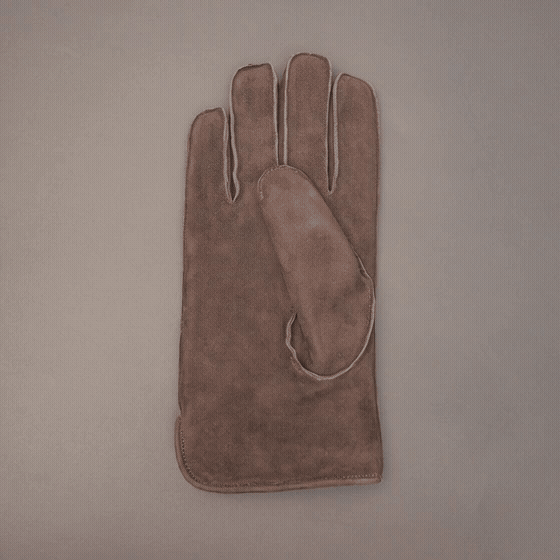 Real goat suede leather driving gloves with soft Playboy lining and foam padding for extra comfort and warmth, premium smooth finish, available in three stylish colors