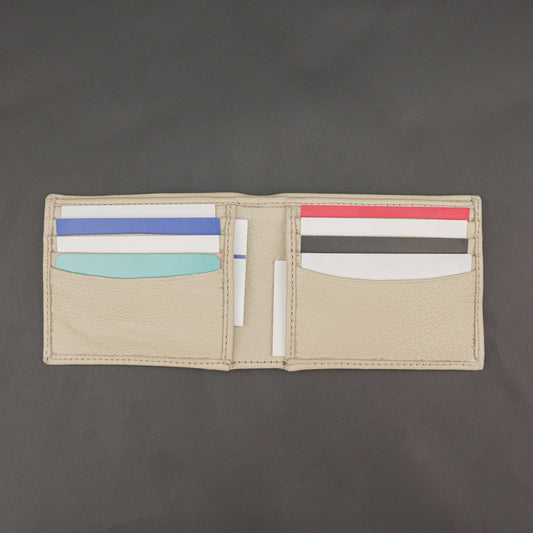 Genuine Leather Wallet for Men – Beige #Desiderio #LeatherWallet #MensWallet #GenuineLeather #BeigeWallet #MensAccessories