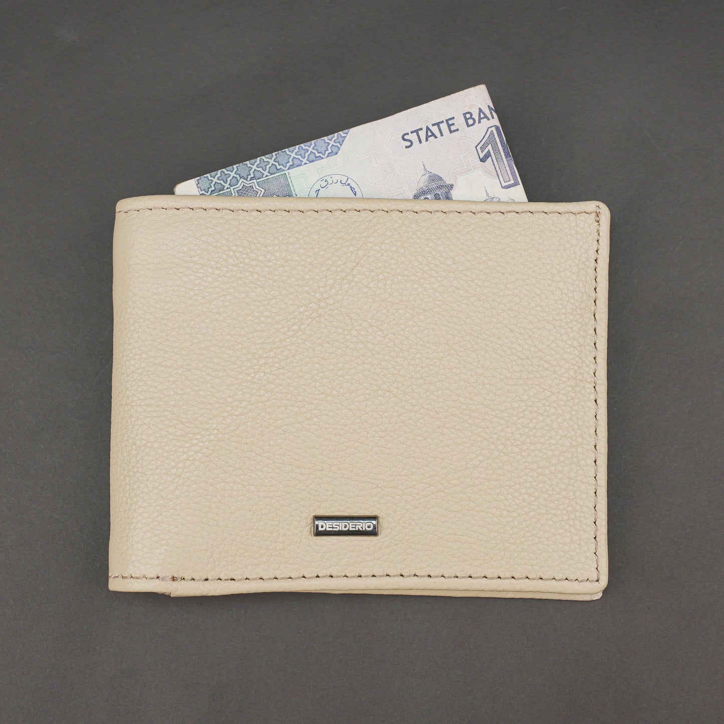 Genuine Leather Wallet for Men – Beige #Desiderio #LeatherWallet #MensWallet #GenuineLeather #BeigeWallet #MensAccessories