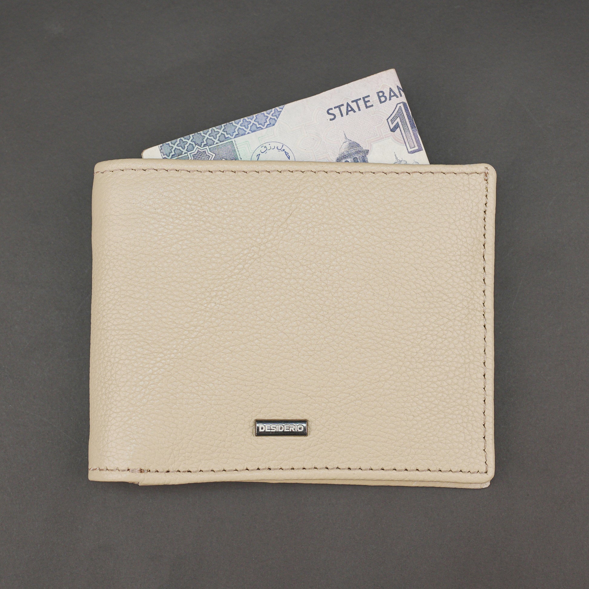 Genuine Leather Wallet for Men – Beige #Desiderio #LeatherWallet #MensWallet #GenuineLeather #BeigeWallet #MensAccessories