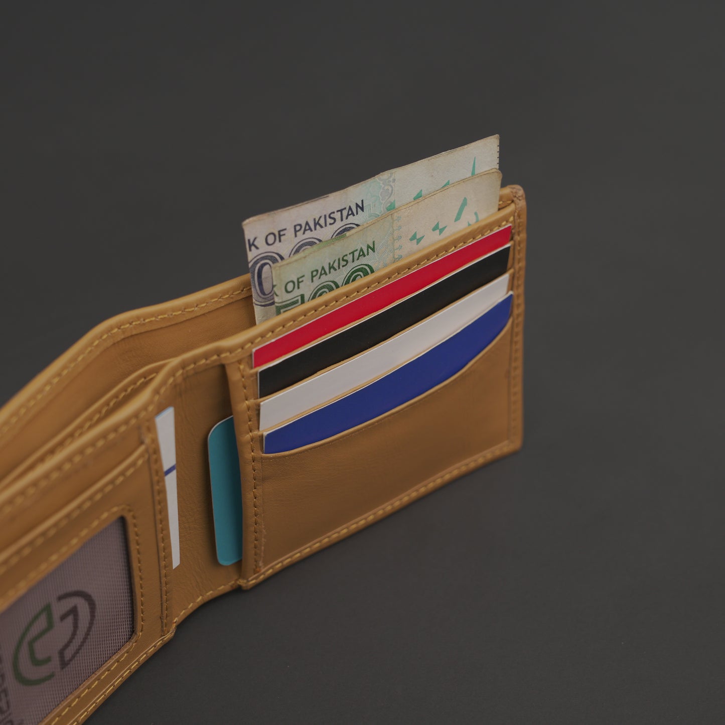 Genuine Leather Wallet for Men – Beige #Desiderio #LeatherWallet #MensWallet #GenuineLeather #BeigeWallet #MensAccessories