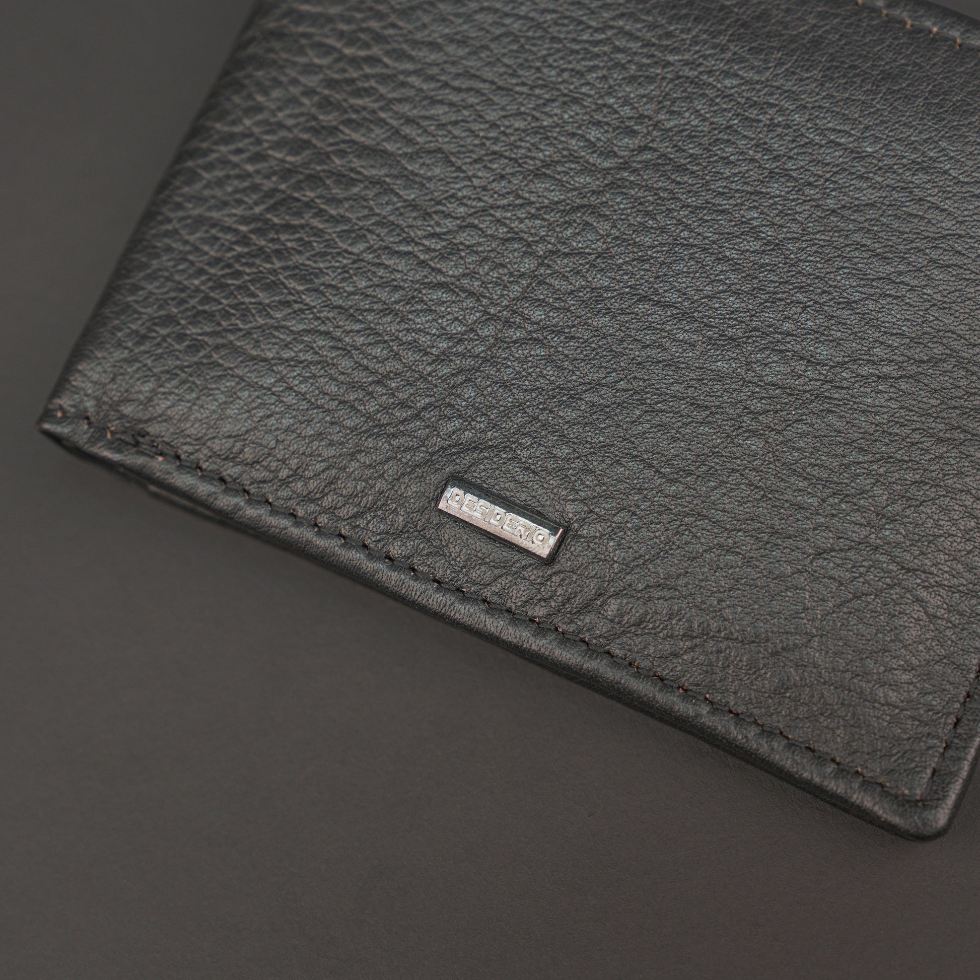 Genuine Leather Wallet for Men – Black #Desiderio #GenuineLeather #LeatherWallet #MensWallet #BlackWallet #BifoldWallet #MensAccessories