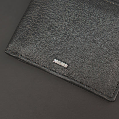 Genuine Leather Wallet for Men – Black #Desiderio #GenuineLeather #LeatherWallet #MensWallet #BlackWallet #BifoldWallet #MensAccessories