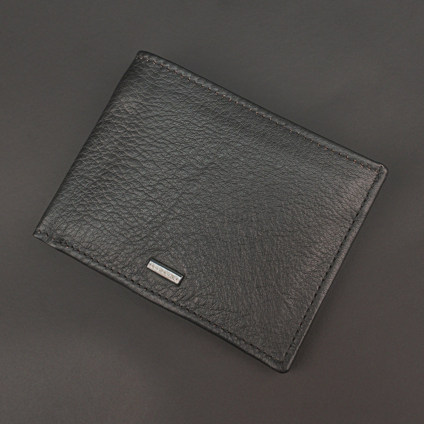 Genuine Leather Wallet for Men – Black #Desiderio #GenuineLeather #LeatherWallet #MensWallet #BlackWallet #BifoldWallet #MensAccessories