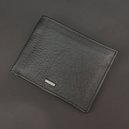 Genuine Leather Wallet for Men – Black #Desiderio #GenuineLeather #LeatherWallet #MensWallet #BlackWallet #BifoldWallet #MensAccessories