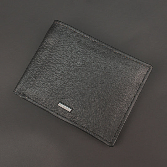 Genuine Leather Wallet for Men – Black #Desiderio #GenuineLeather #LeatherWallet #MensWallet #BlackWallet #BifoldWallet #MensAccessories