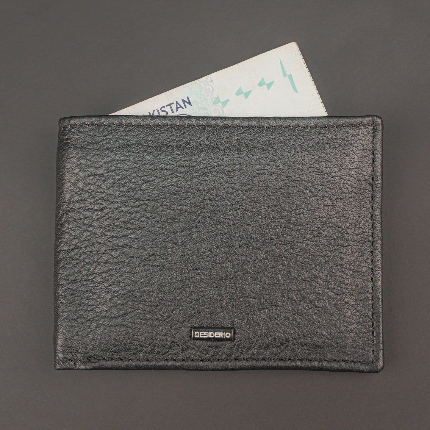 Genuine Leather Wallet for Men – Black #Desiderio #GenuineLeather #LeatherWallet #MensWallet #BlackWallet #BifoldWallet #MensAccessories