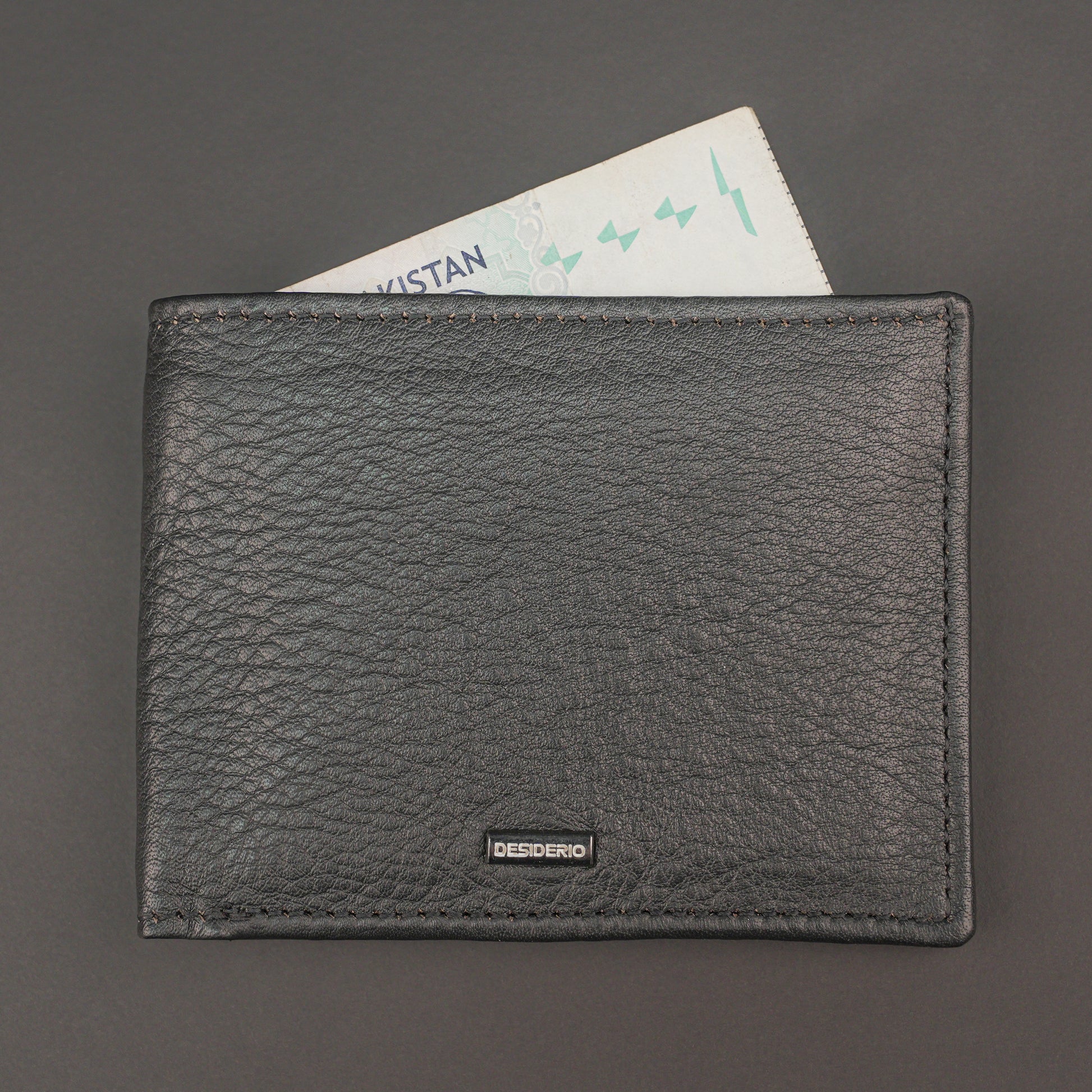 Genuine Leather Wallet for Men – Black #Desiderio #GenuineLeather #LeatherWallet #MensWallet #BlackWallet #BifoldWallet #MensAccessories