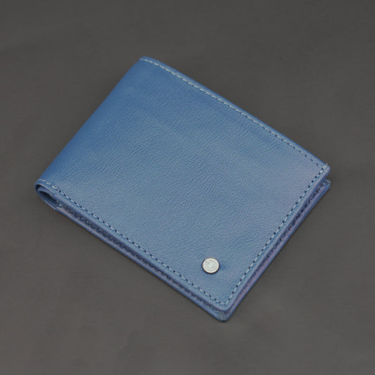 Genuine Leather Wallet for Men – Blue #Desiderio #LeatherWallet #MensWallet #GenuineLeather #BlueWallet #MensAccessories