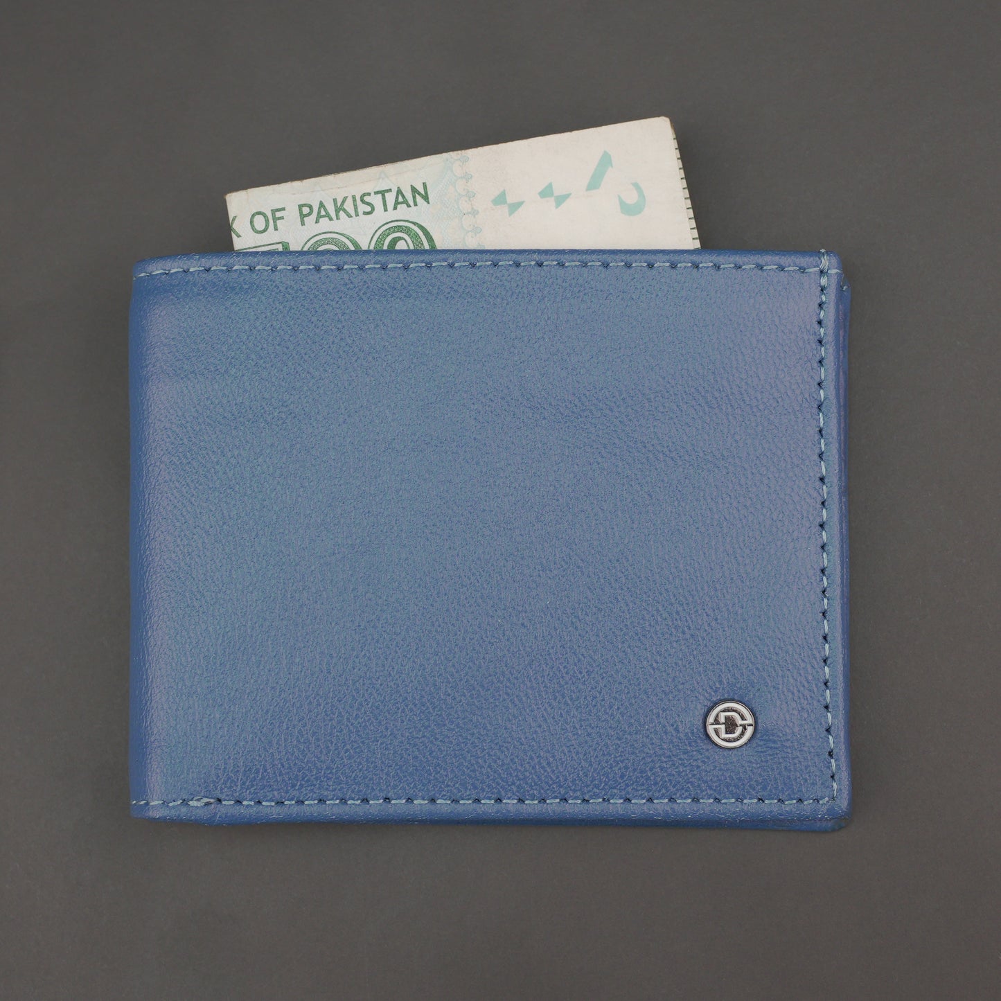 Genuine Leather Wallet for Men – Blue #Desiderio #LeatherWallet #MensWallet #GenuineLeather #BlueWallet #MensAccessories