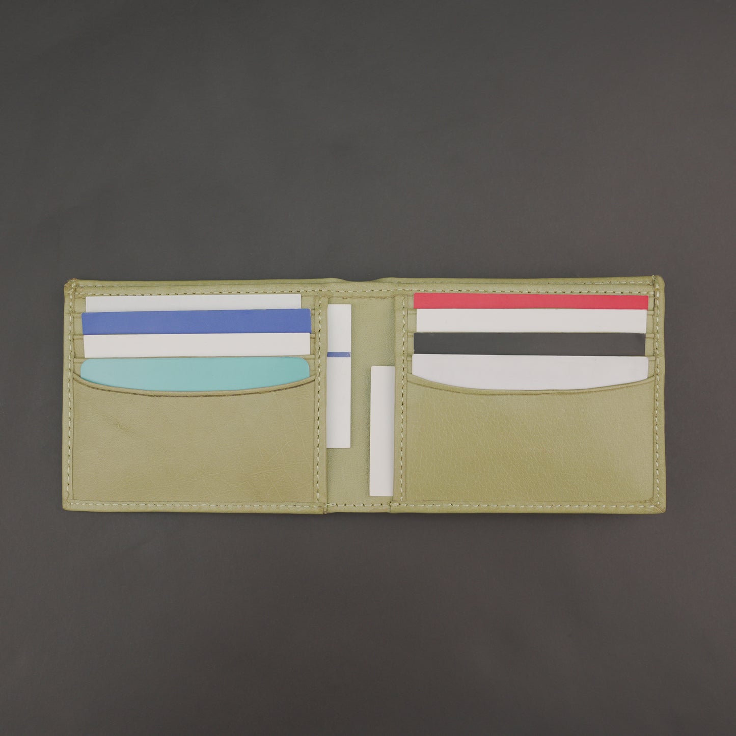 Genuine Leather Wallet for Men – Green #Desiderio #LeatherWallet #MensWallet #GreenWallet #GenuineLeather #MensAccessories #LeatherGoods