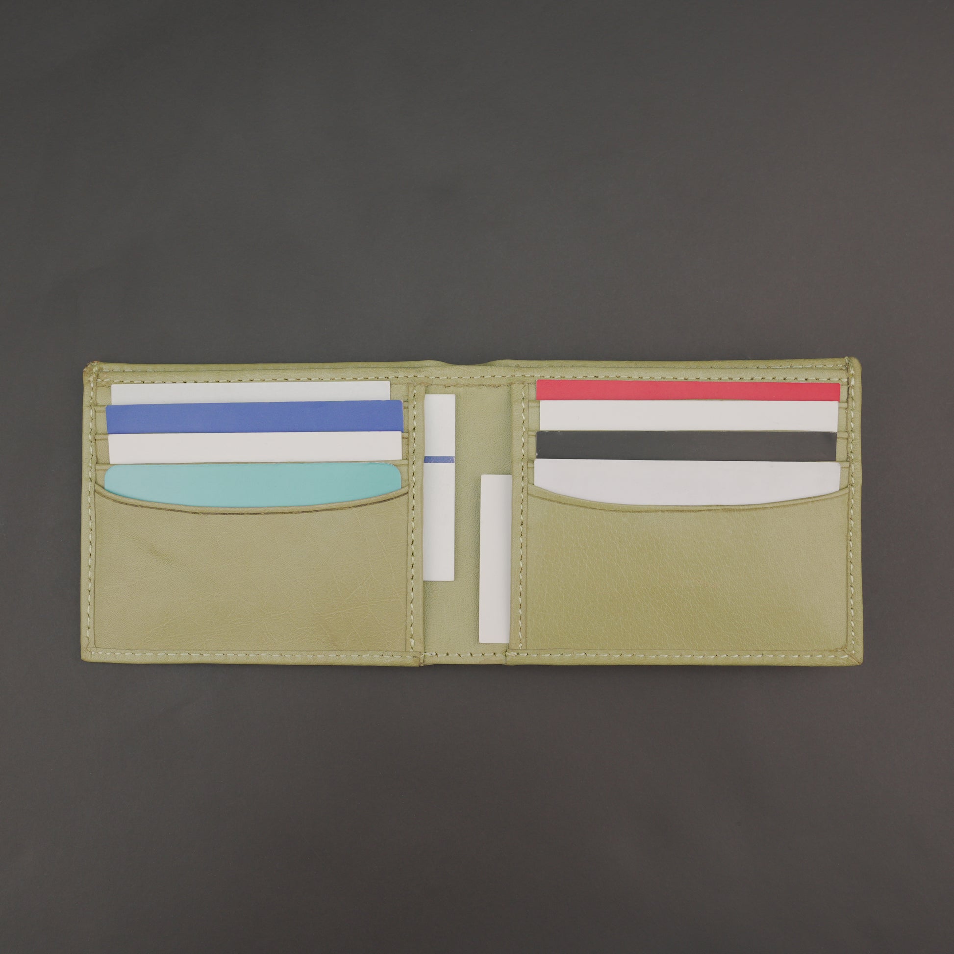 Genuine Leather Wallet for Men – Green #Desiderio #LeatherWallet #MensWallet #GreenWallet #GenuineLeather #MensAccessories #LeatherGoods