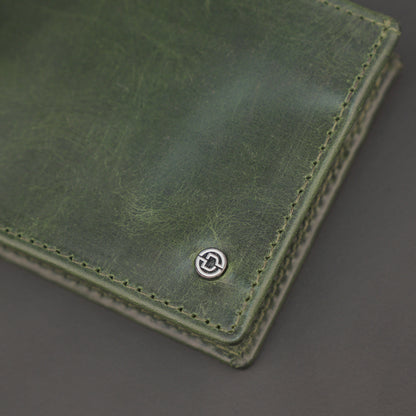Genuine Leather Wallet for Men – Green #Desiderio #LeatherWallet #MensWallet #GenuineLeather #GreenWallet #MensAccessories