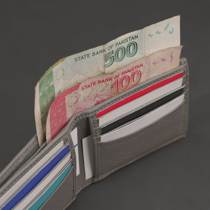 Genuine Leather Wallet for Men – Grey #Desiderio #LeatherWallet #MensWallet #GenuineLeather #GreyWallet #MensAccessories