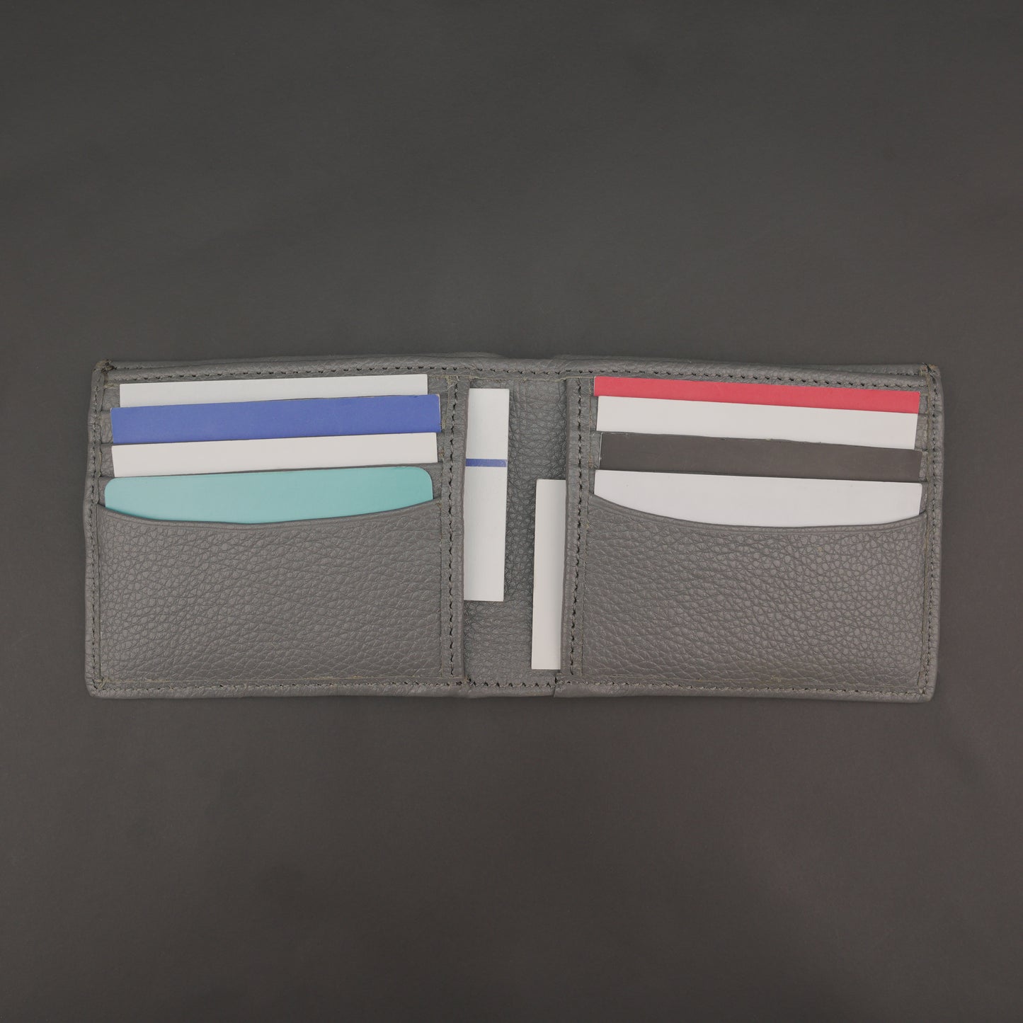 Genuine Leather Wallet for Men – Grey #Desiderio #LeatherWallet #MensWallet #GenuineLeather #GreyWallet #MensAccessories