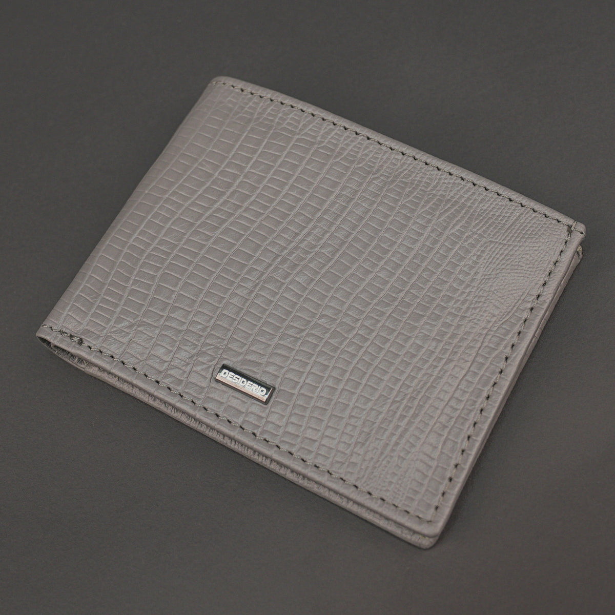 Genuine Leather Wallet for Men – Grey #Desiderio #LeatherWallet #GenuineLeather #MensWallet #GreyWallet #BifoldWallet #LeatherAccessories