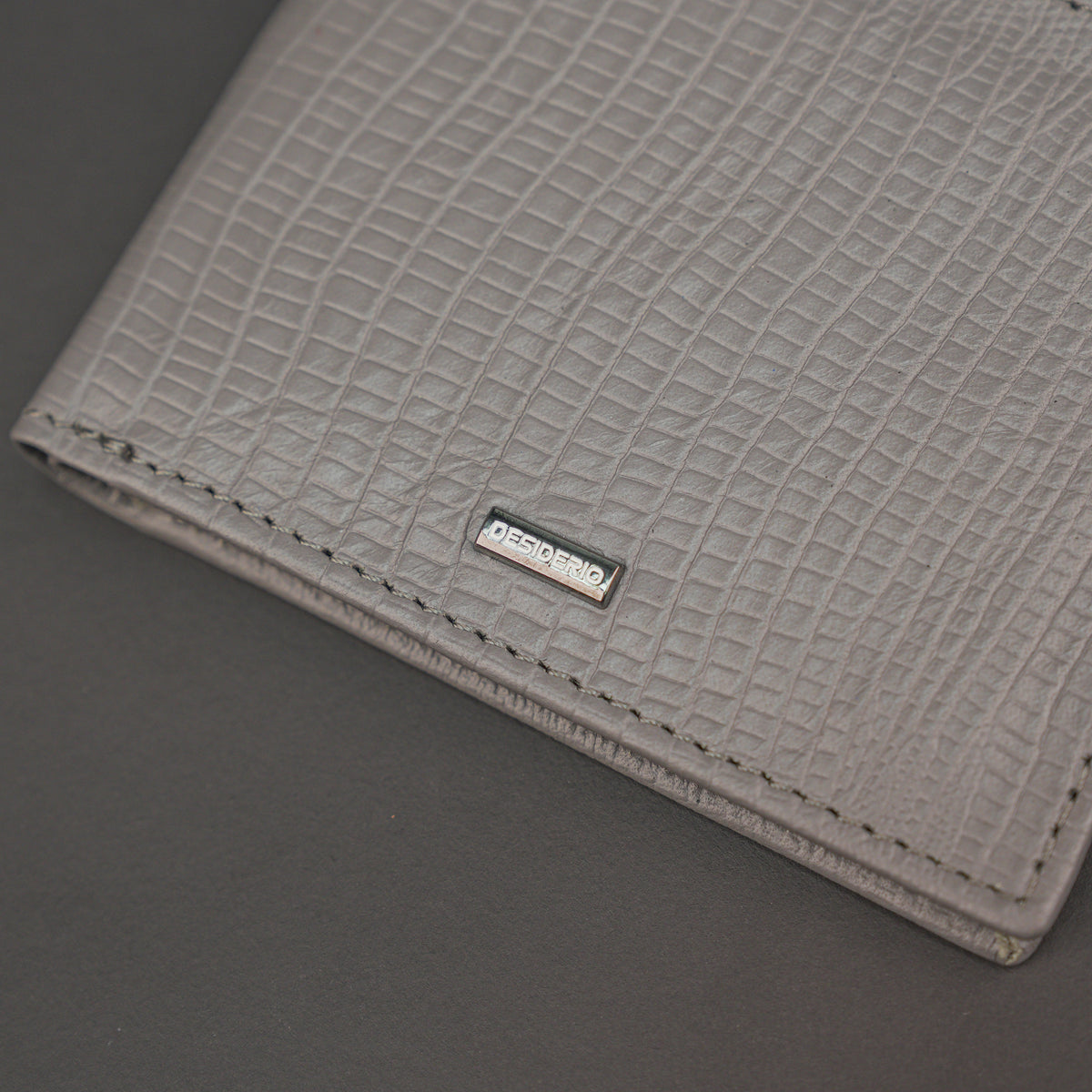 Genuine Leather Wallet for Men – Grey #Desiderio #LeatherWallet #GenuineLeather #MensWallet #GreyWallet #BifoldWallet #LeatherAccessories