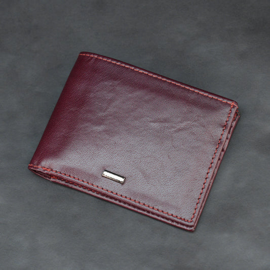 Genuine Leather Wallet for Men – Maroon #Desiderio #LeatherWallet #MensWallet #GenuineLeather #MaroonWallet #MensAccessories