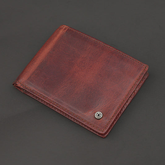 Genuine Leather Wallet for Men – Maroon #Desiderio #LeatherWallet #MensWallet #GenuineLeather #MaroonWallet #MensAccessories