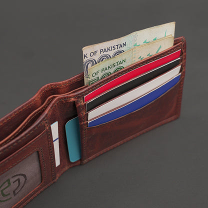 Genuine Leather Wallet for Men – Maroon #Desiderio #LeatherWallet #MensWallet #GenuineLeather #MaroonWallet #MensAccessories