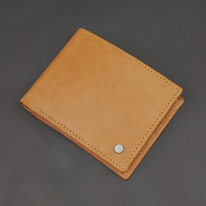 Genuine Leather Wallet for Men – Mustard #Desiderio #LeatherWallet #MensWallet #MustardWallet #GenuineLeather #MensAccessories #LeatherGoods