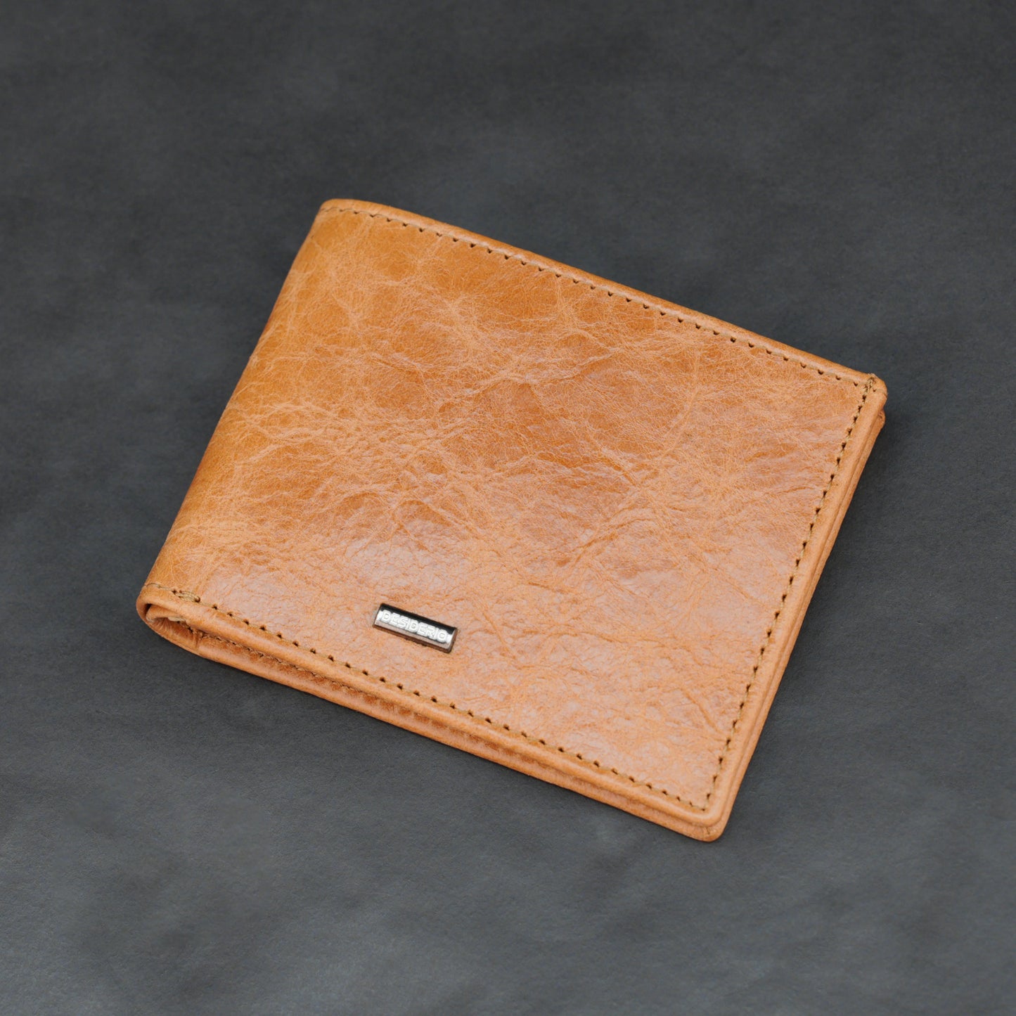 Genuine Leather Wallet for Men – Orange #Desiderio #LeatherWallet #MensWallet #GenuineLeather #OrangeWallet #MensAccessories
