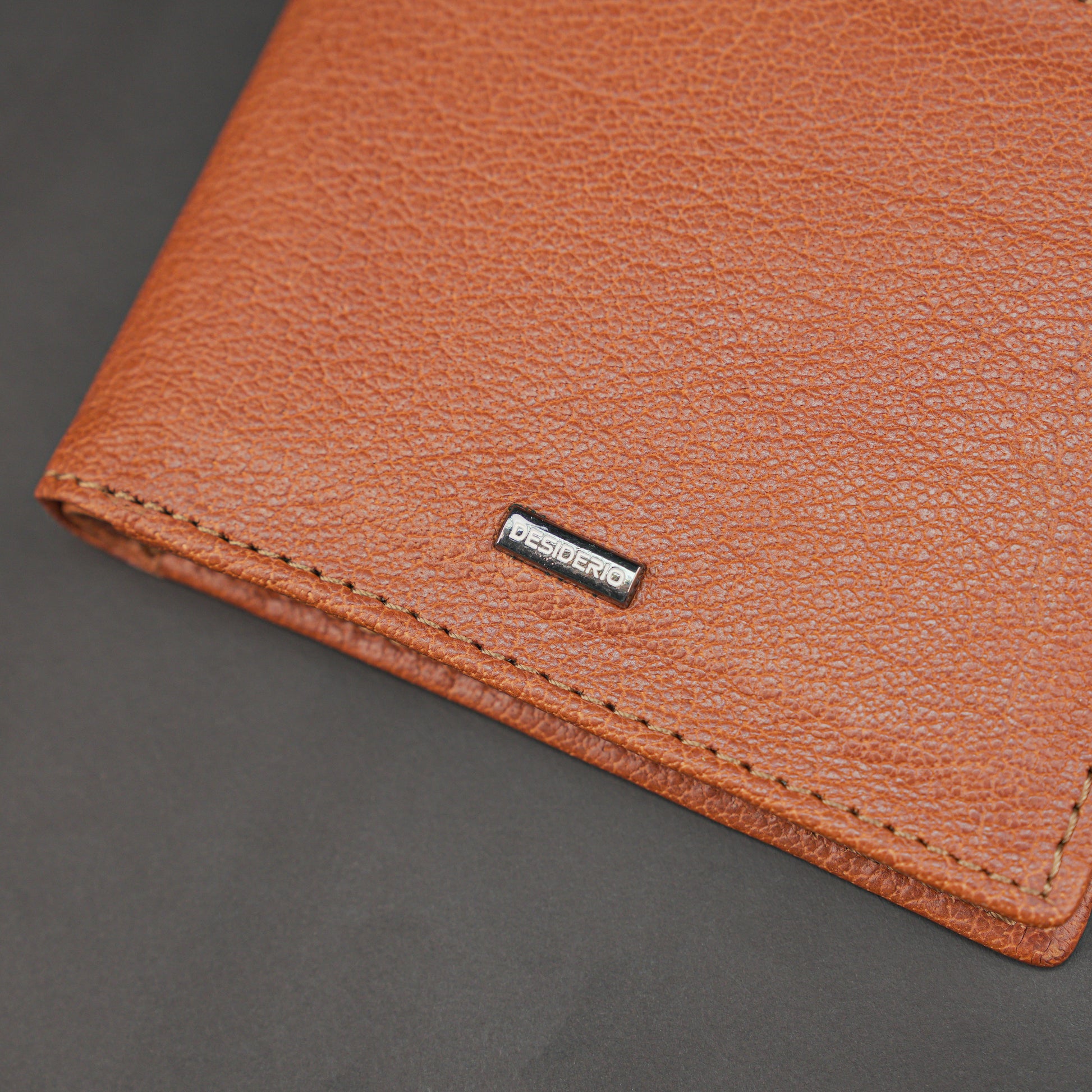 Genuine Leather Wallet for Men – Orange #Desiderio #LeatherWallet #MensWallet #GenuineLeather #OrangeWallet #MensAccessories