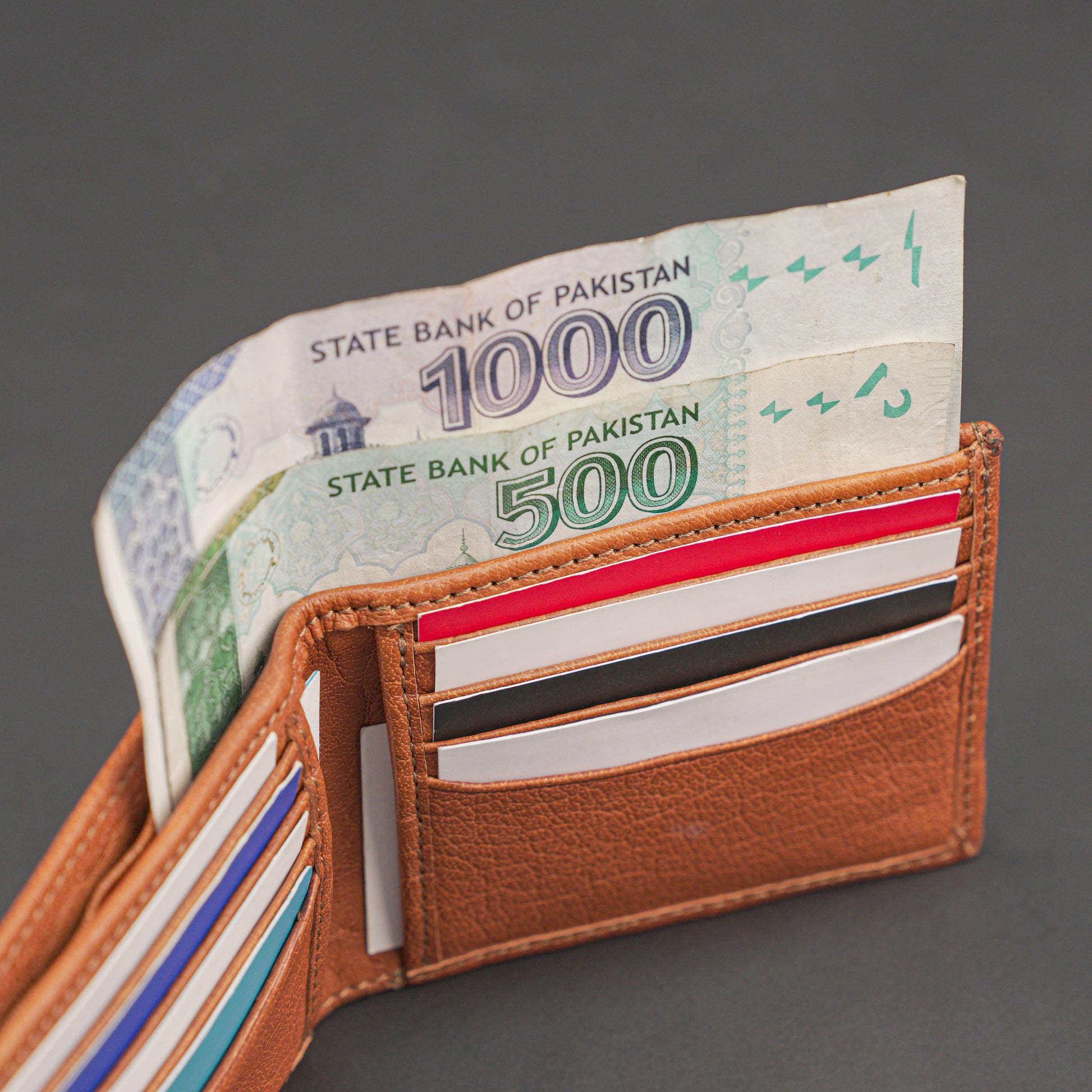 Genuine Leather Wallet for Men – Orange #Desiderio #LeatherWallet #MensWallet #GenuineLeather #OrangeWallet #MensAccessories