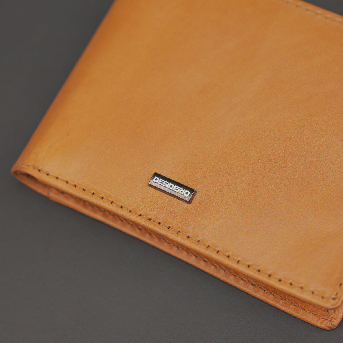 Genuine Leather Wallet for Men – Orange #Desiderio #LeatherWallet #GenuineLeather #MensWallet #OrangeWallet #BifoldWallet #LeatherAccessories
