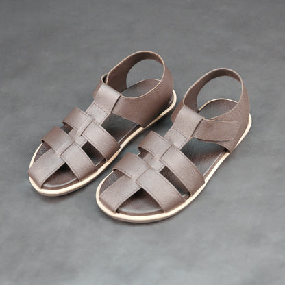 Greek Leather Sandal #Desiderio #DesiderioShoes #LeatherSandals #GreekSandals #MensSandals #GenuineLeather #MensFootwear #CasualFootwear