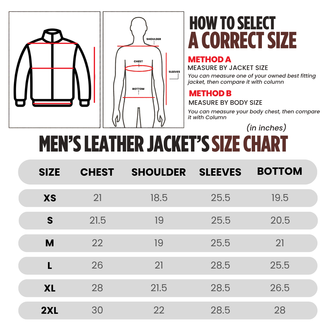 Real Leather Flap Pocket Jacket