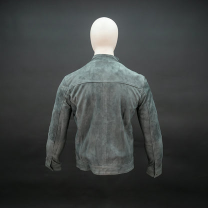Mens Forest Suede Bomber Jacket - Zip-Up Mandarin Collar Jacket
#Desiderio #SuedeJacket #BomberJacket #MensJacket #FashionOuterwear