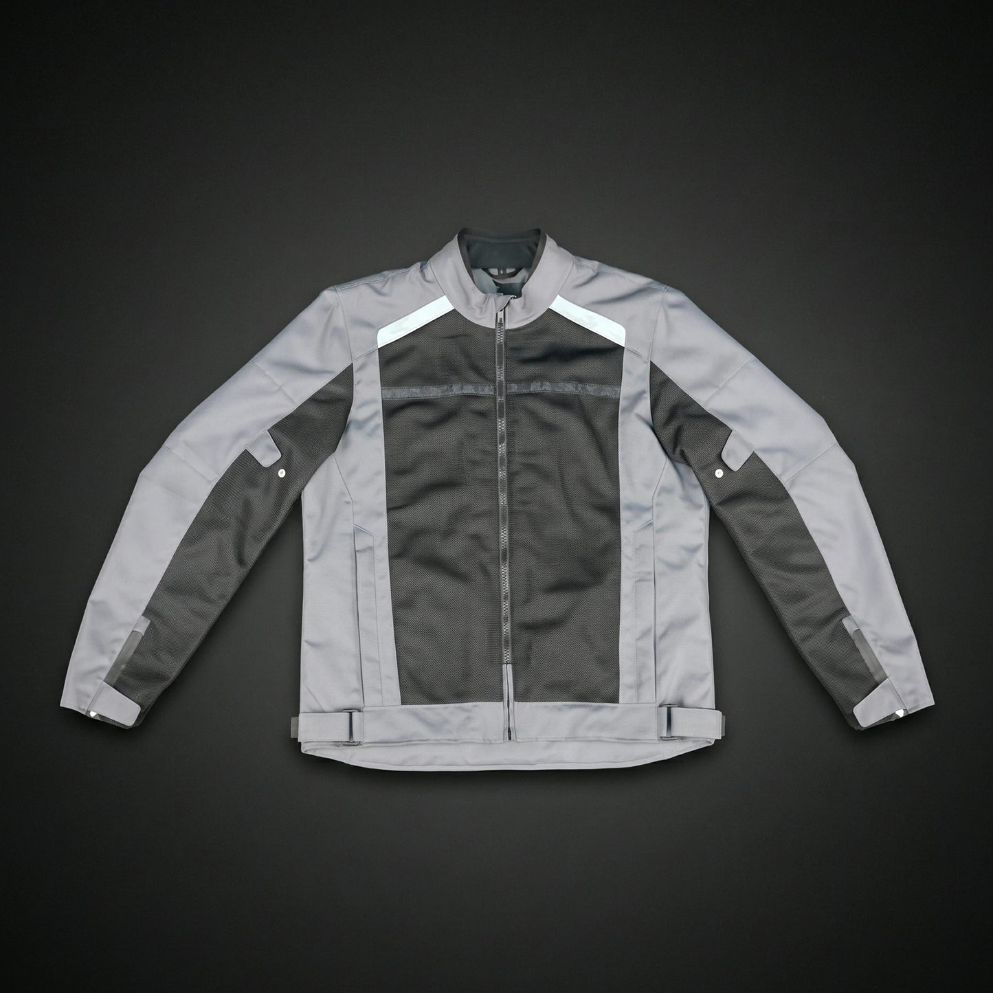 Men's Grey & Black Mesh Motorcycle Riding Jacket - Breathable Summer Bike Jacket with Reflective Strips
#Desiderio #MotorcycleJacket #RidingGear #MeshJacket #SummerRiding #BikerStyle #ProtectiveGear #ReflectiveJacket