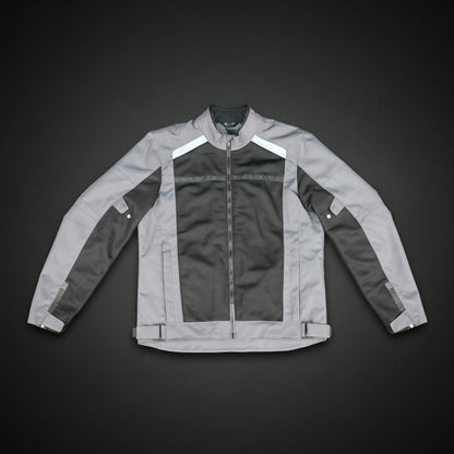 Men's Grey & Black Mesh Motorcycle Riding Jacket - Breathable Summer Bike Jacket with Reflective Strips
#Desiderio #MotorcycleJacket #RidingGear #MeshJacket #SummerRiding #BikerStyle #ProtectiveGear #ReflectiveJacket