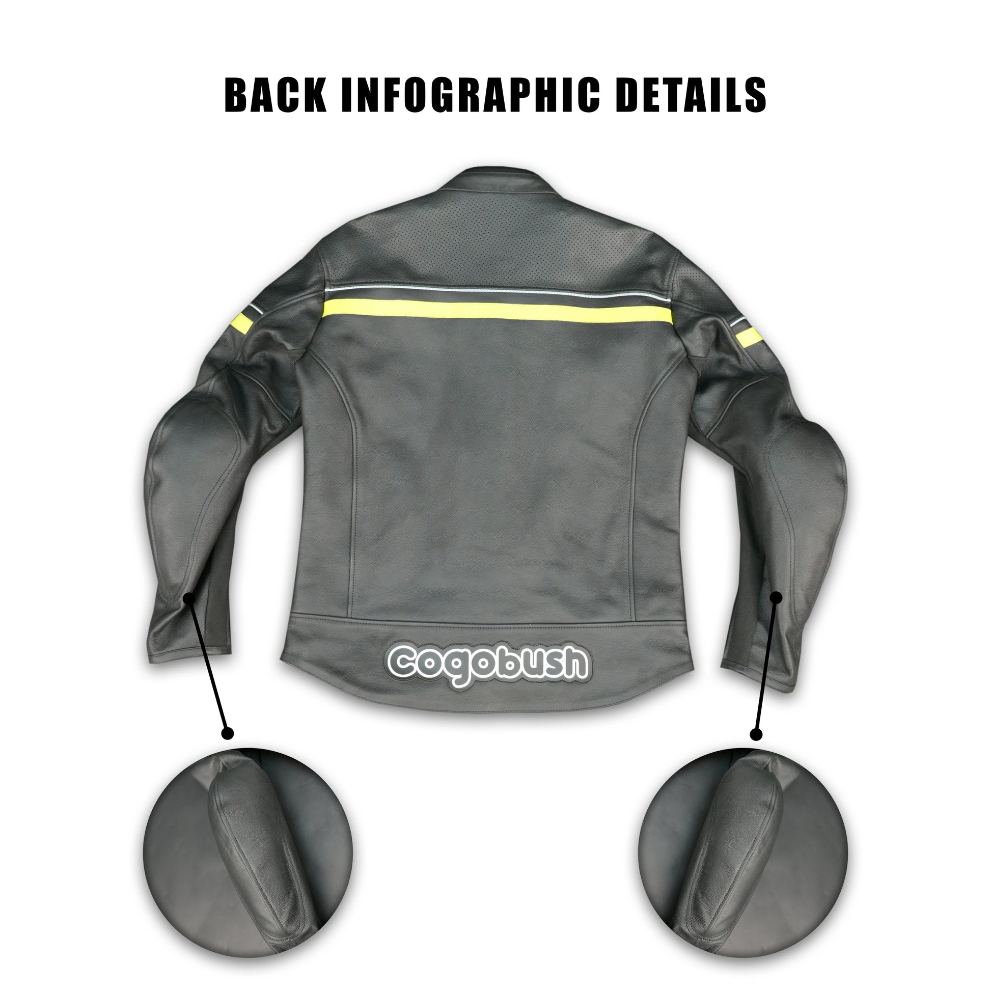 Men's Grey Leather Mesh Motorcycle Jacket with Yellow Reflective Strips - Premium Safety Riding Jacket #Desiderio #MotorcycleJacket #LeatherJacket #RidingGear #BikerStyle #GenuineLeather #SafetyRiding #MensFashion