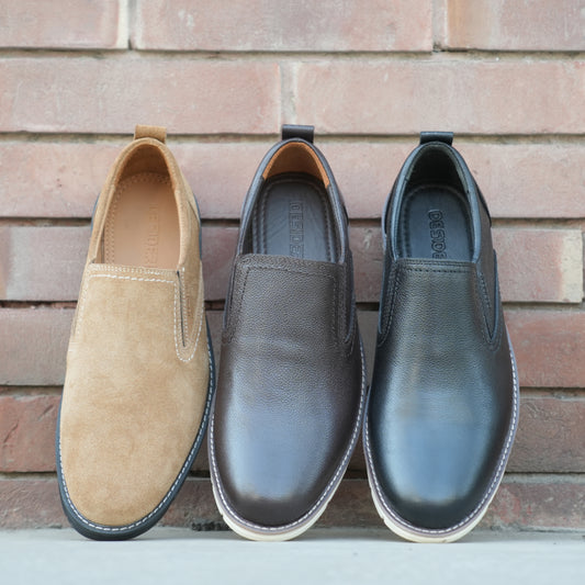 Cow Leather Milled Loafer NX-05